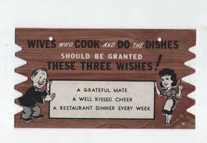 Vintage Mid Century Plak Postcard  Saw Tooth Edge Bold Graphics Appreciation